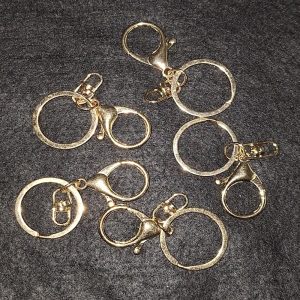 Keychain Gold with clips (5) 0033