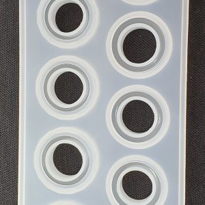 Ring Mould 8 Different Sizes 2 Patterns 250 x 82 x 14mm 0059