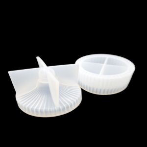 Bowl round pattern with lid 0046