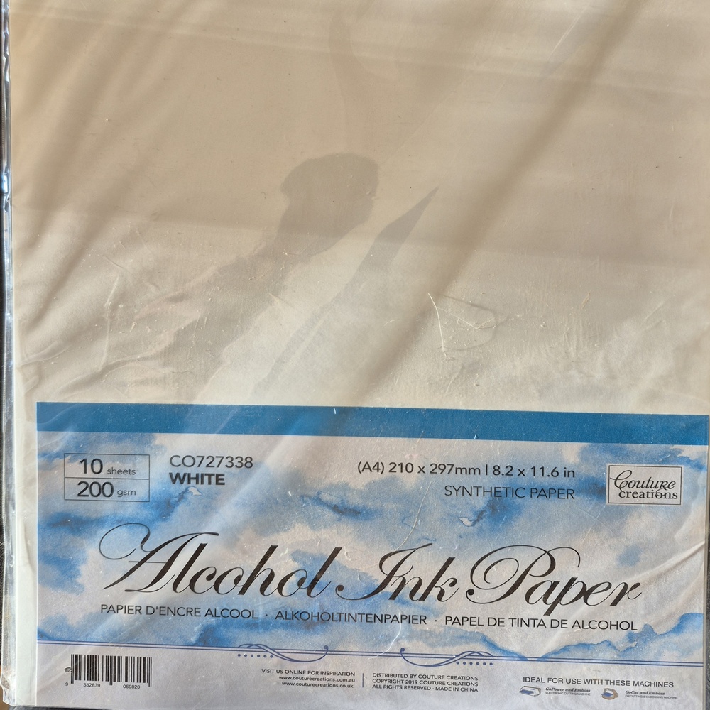 Alcohol Ink Paper A4 10 sheets White 200gsm