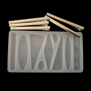 Hairclip Mold with Clips 0038